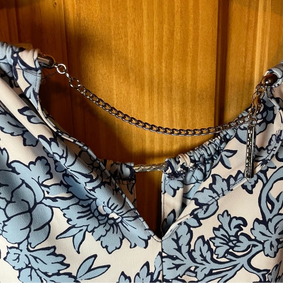 Michael Kors Floral Chain and Rope detail Halter top - Picture 5 of 6